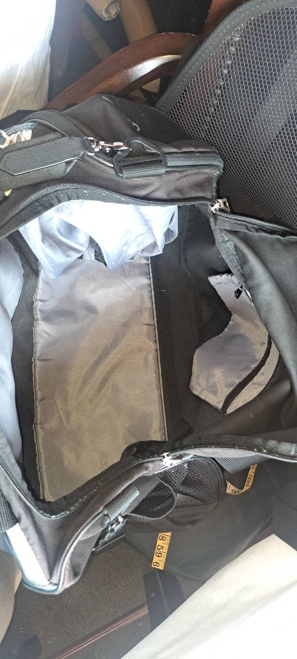 Adidas Hydroshell Black Duffel Gym Bag Backpack Convertible Shoulder Bag - Picture 5 of 7